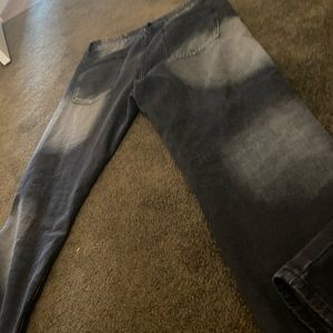 Bleached look jeans